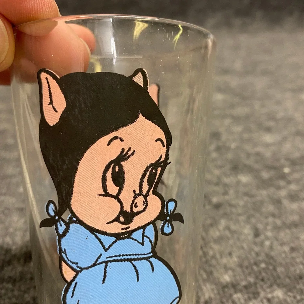 Vintage 1973 Pepsi Collector Series Petunia Pig Looney Tunes Glass Tumbler 16oz